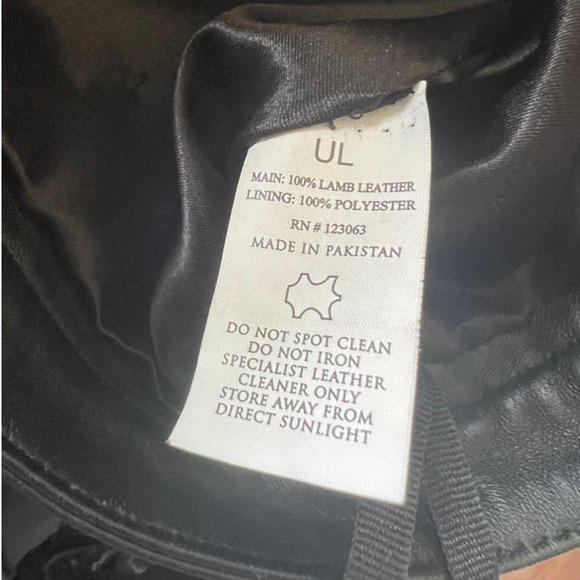 Understated Leather Leather Mini Skirt with Tassels in Black - Picture 9 of 11